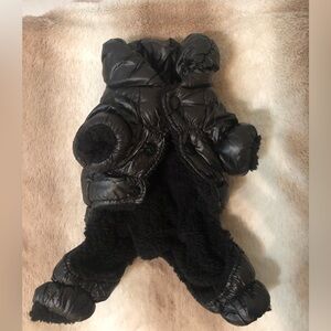 Chic Black toypup puffer coat XS